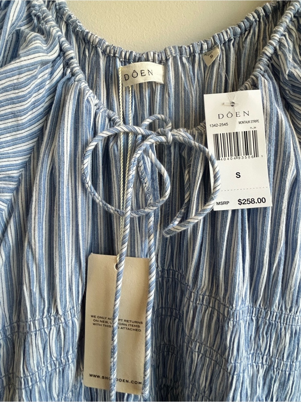DÔEN Quinn Midi Dress in Montauk Stripe - Picture 4 of 4
